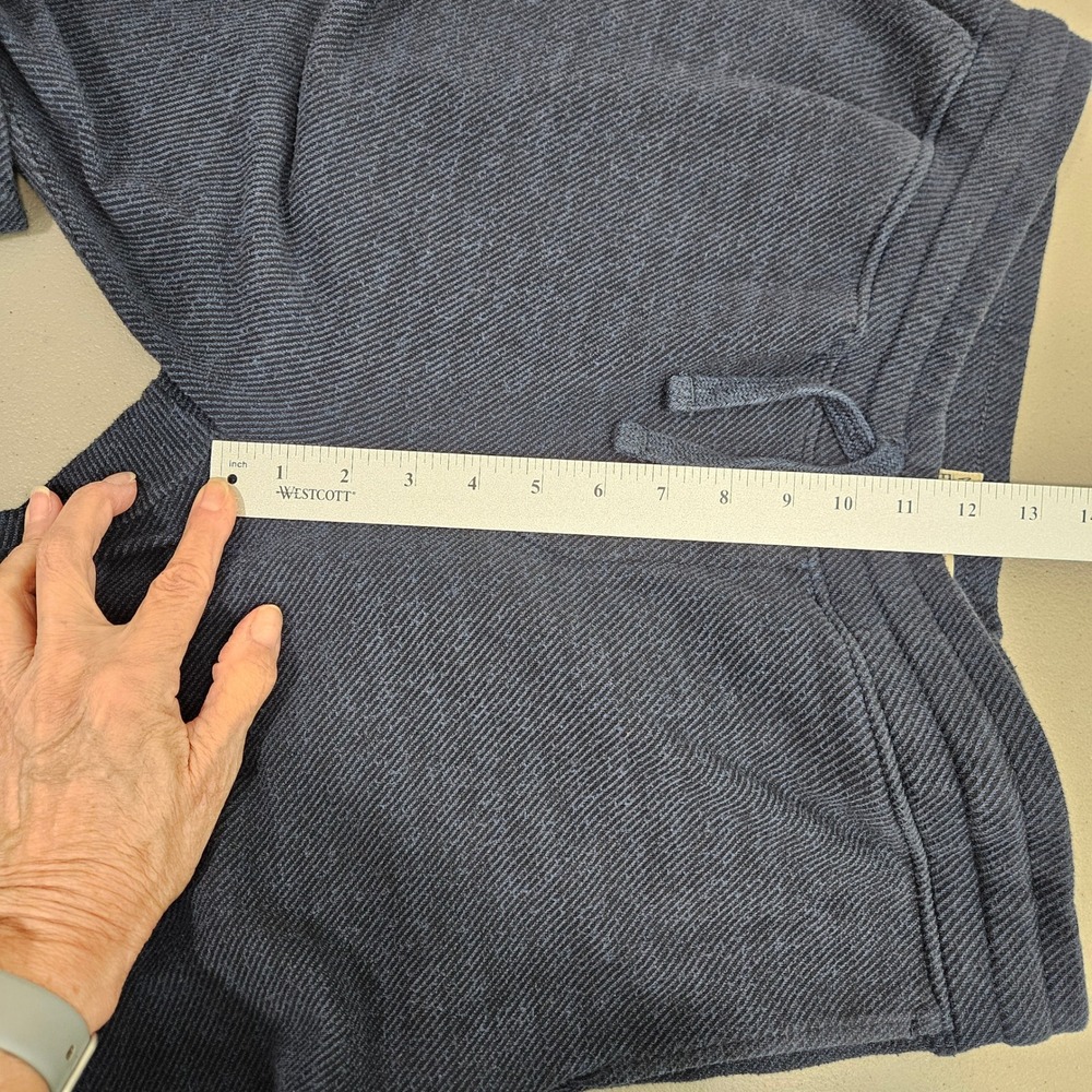 Faherty Brand Mens Legend Herringbone Knit Joggers XL Blue Lounge Pockets Casual - Picture 12 of 14
